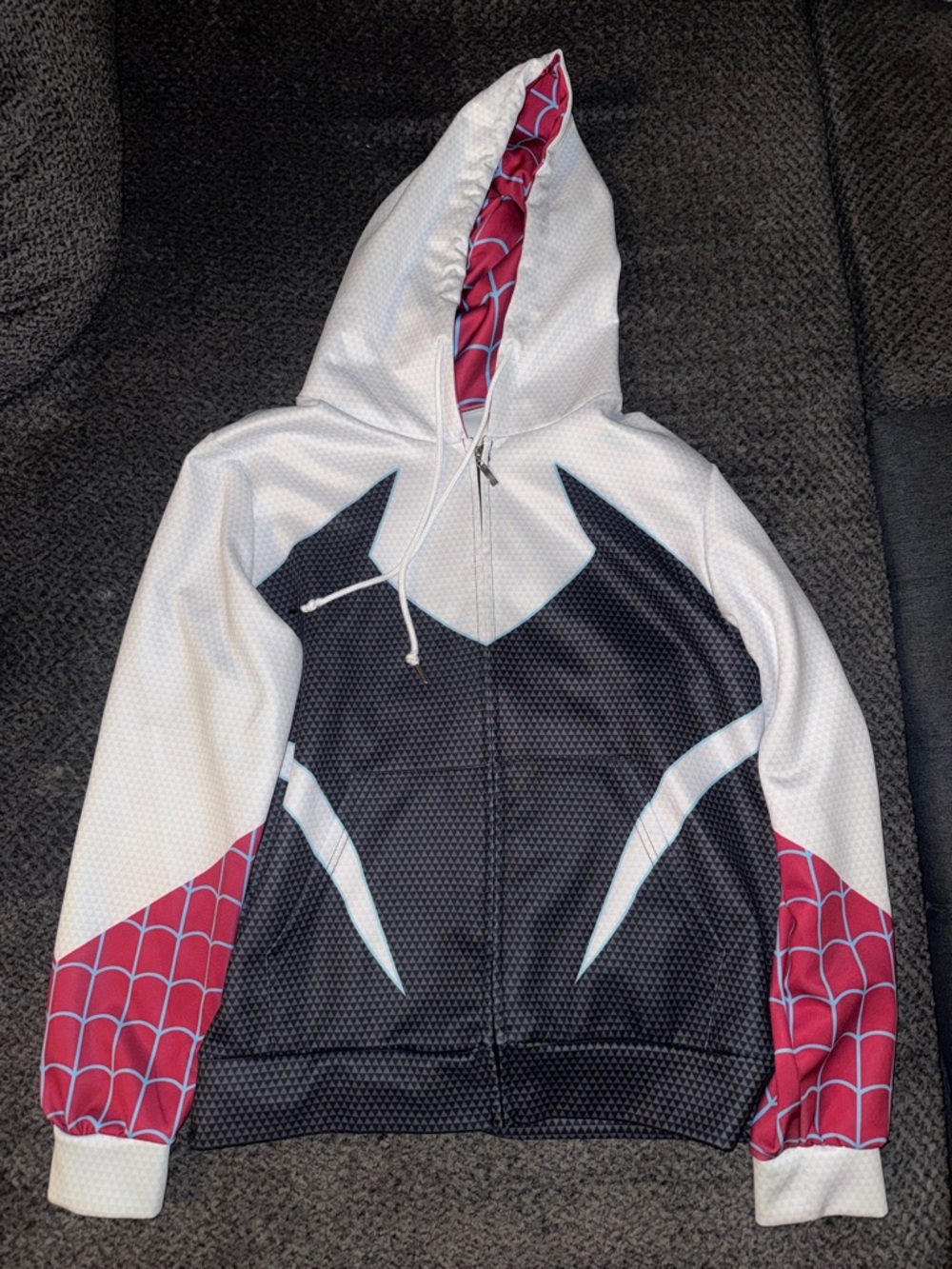 Spider Gwen Graphic Zip-Up Hoodie